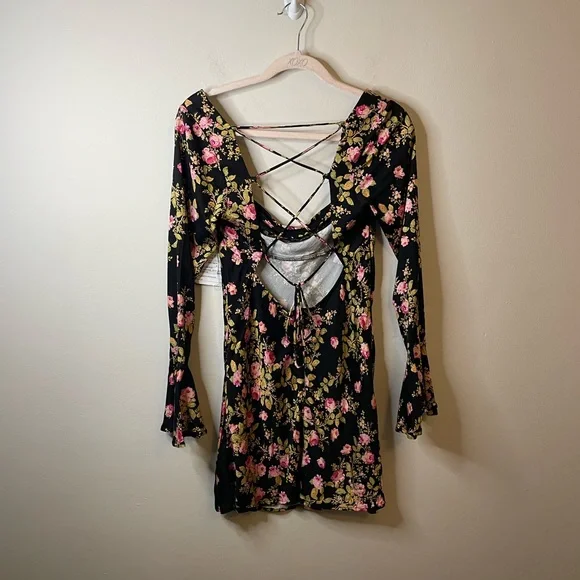NWT Free People Sample Piece Lone Star Bias Floral Dress - Picture 12 of 15